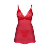178643 2 kosilka obsessive chilisa babydoll velikost xl 2xl barva cervena