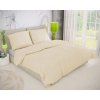 Klasické krepové obliečky 140x200, 70x90cm SMOTANOVÉ