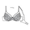 Čipková vystužená podprsenka LovelyBra Rouge 999 Timo 040818
