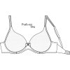Vystužená bezšvová podprsenka Push-UpBra Gingerbread Timo 046835