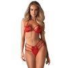 225086 komplet obsessive giftella set velikost s m barva cervena