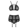 229497 2 komplet obsessive basitta 3 pcs set velikost l xl barva cerna