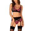 213458 4 set obsessive rosenty 3 pcs set velikost m l barva cerna