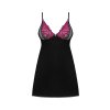 178583 sexy komplet obsessive rosenty chemise kosilka tanga velikost m l barva cerna