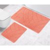 Kúpeľňová a WC predložka oblúky lososové