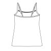 Bavlnené tielko so špagetovými ramienkami Basic Cotton Timo 300002