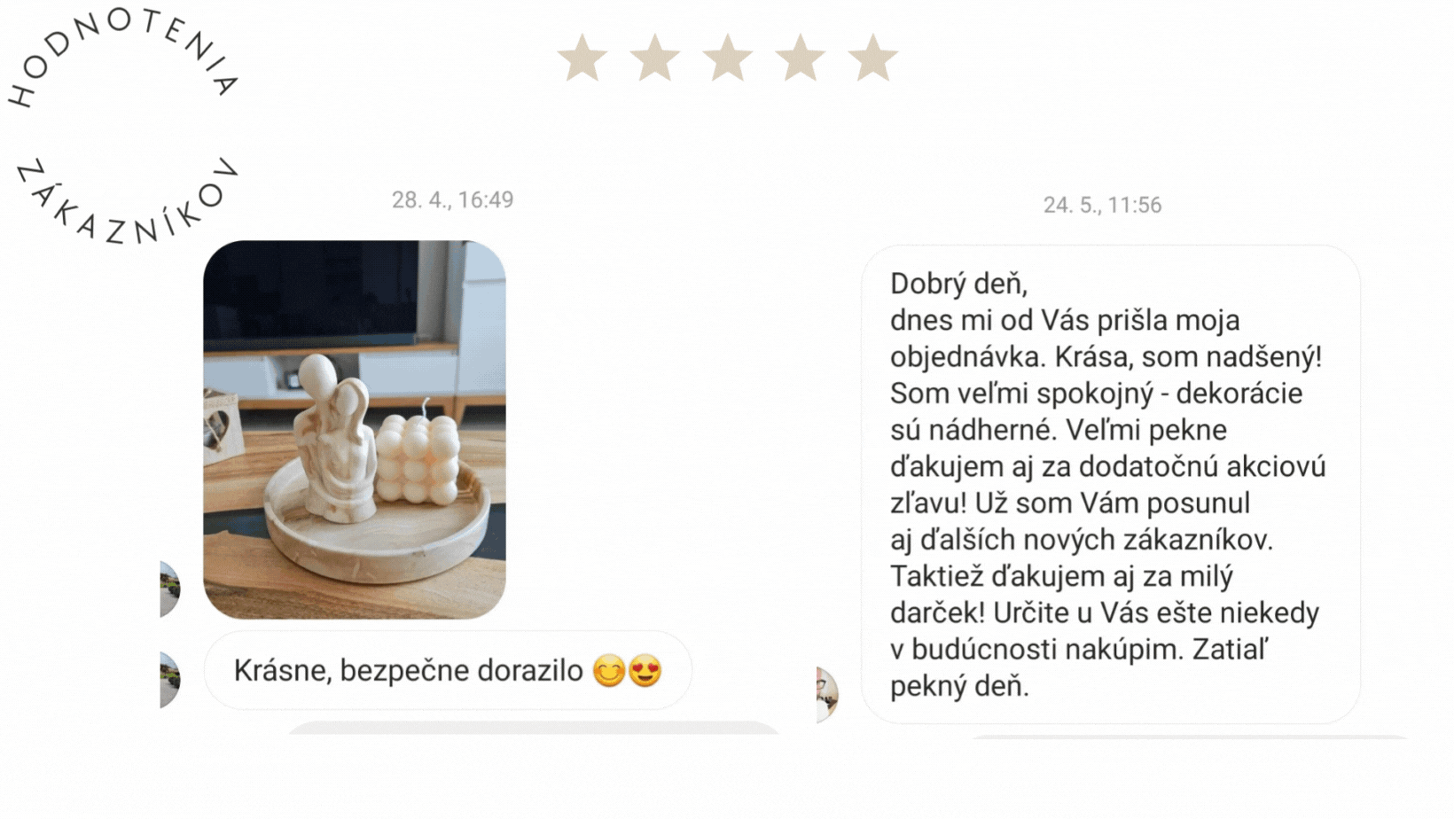 hodnotenia zákazníkov