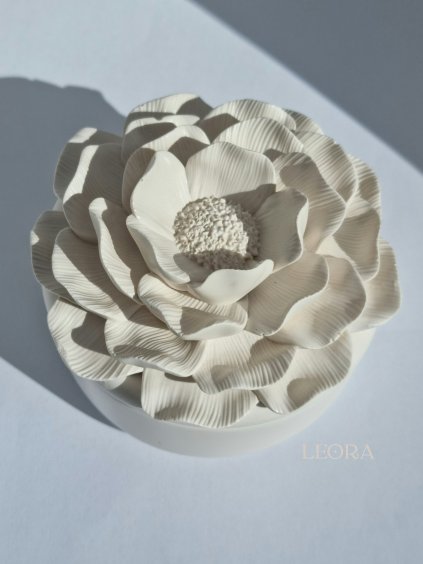 BIELY KVET sójová sviečka