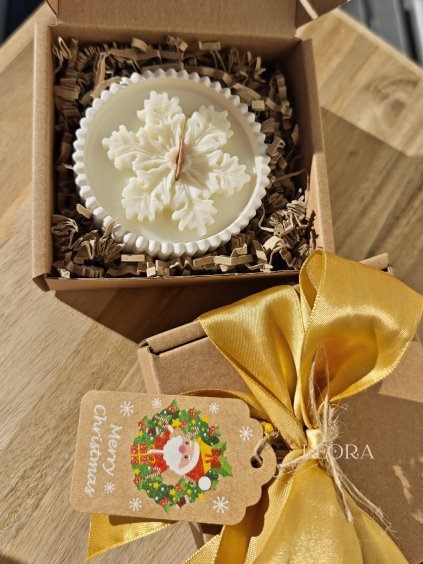 DELUXE sójová sviečka v darčekovej krabičke