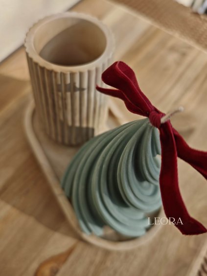 Vianočný set s vázičkou béžový