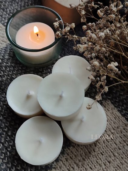 bezobalová čajová sviečka