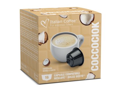 Italian coffee FEHÉRCSOKOLÁDÉ ÉS KÓKUSZ kapszula Dolce Gusto-hoz 16 db