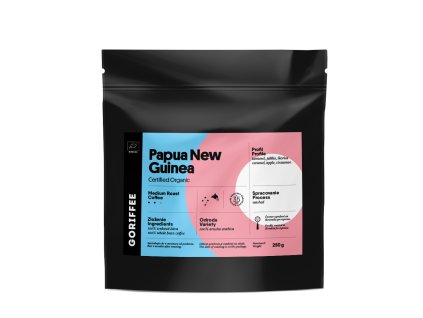 Goriffee PAPUA NEW GUINEA KOROFEIGU ORGANIC WASHED 100% Arabica kávébab 250g