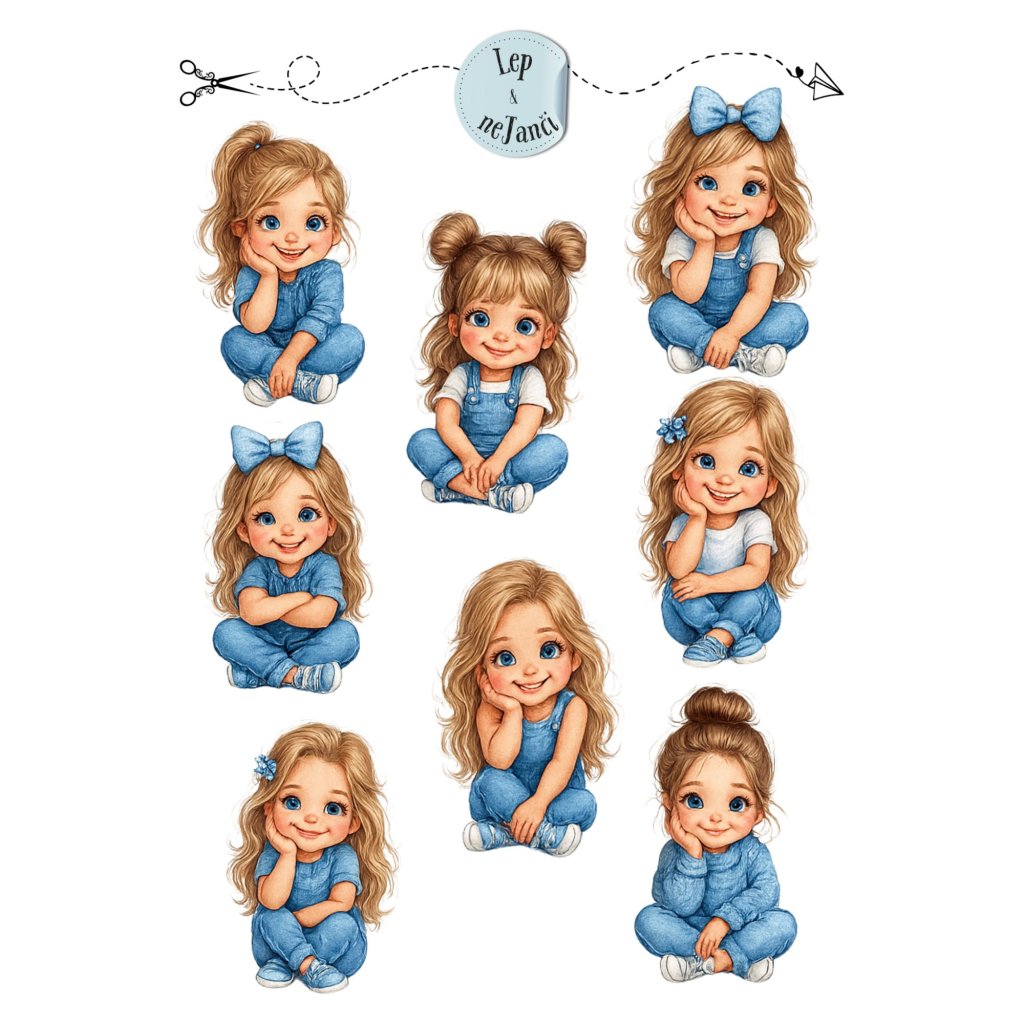 SAMOLEPKY DŽÍNOVÉ DÍVENKY 1