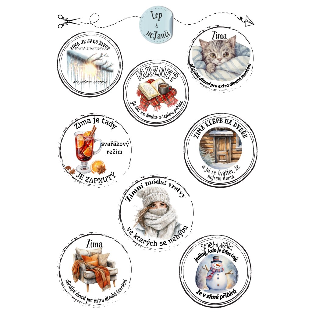 SAMOLEPKY CITÁTY ZIMA