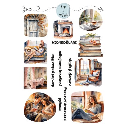 SAMOLEPKY DOMÁCÍ POHODA 4x