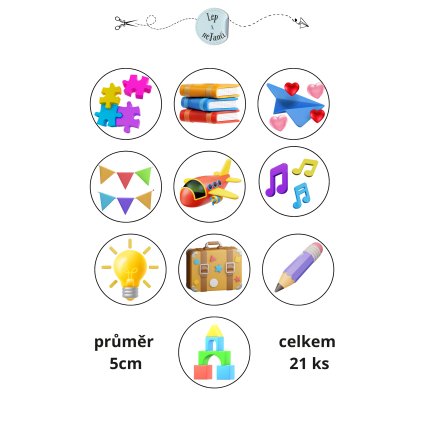 Samolepky značky do MŠ - 3D centra aktivit 2