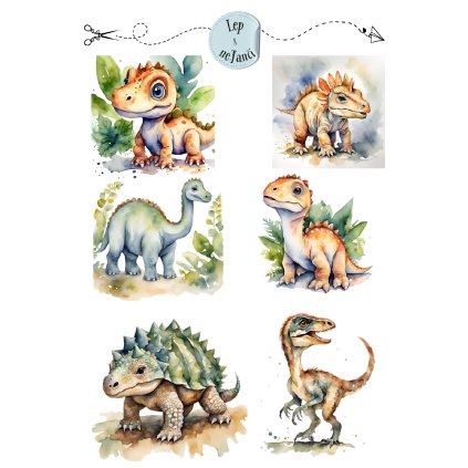 DĚTSKÉ SAMOLEPKY DINOSAUŘI 1