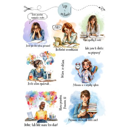 SAMOLEPKY UČITELKY PŘED ZAČÁTKEM ŠKOLNÍHO ROKU 1