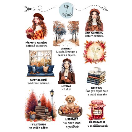 SAMOLEPKY LISTOPAD V BARVÁCH 4