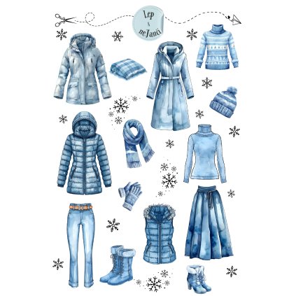 SAMOLEPKY ZIMNÍ MÓDA 1