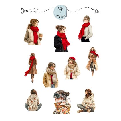 SAMOLEPKY ZIMNÍ MÓDA 3