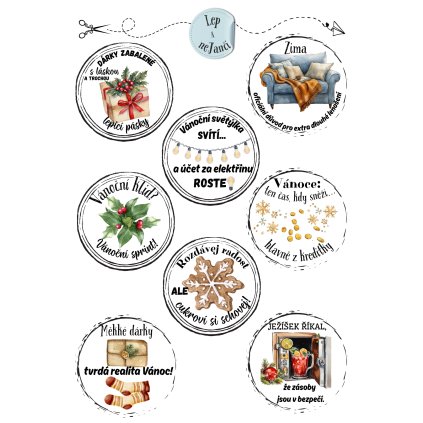 SAMOLEPKY CITÁTY VÁNOCE