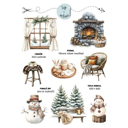 SAMOLEPKY VÁNOCE BOHO 4