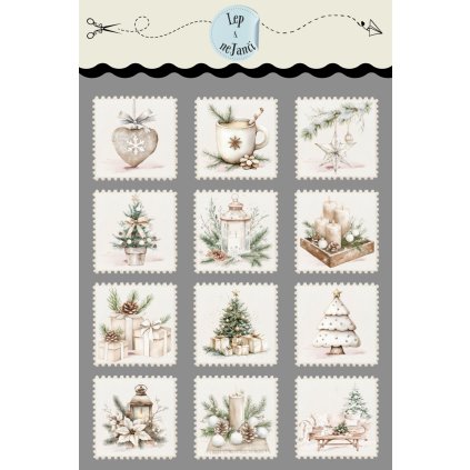 SAMOLEPKY VÁNOČNÍ ZNÁMKY 2