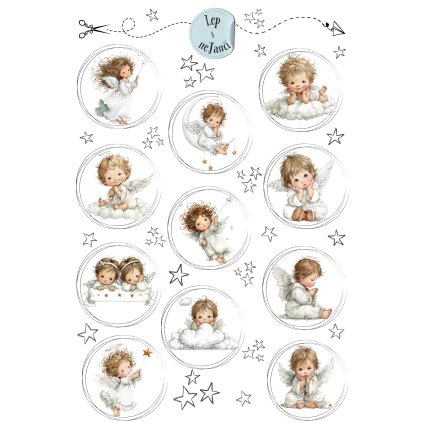SAMOLEPKY VÁNOČNÍ ANDÍLCI 1