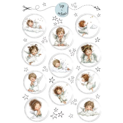 SAMOLEPKY VÁNOČNÍ ANDÍLCI 2