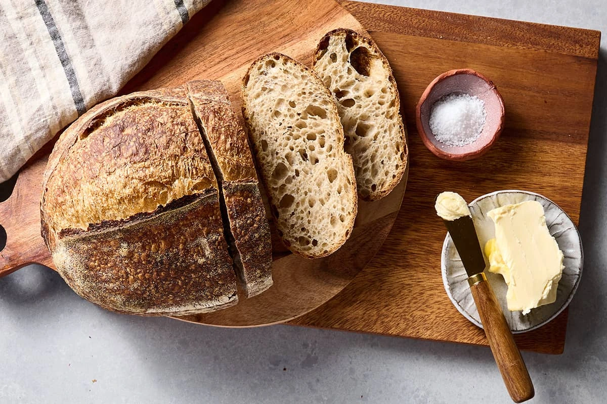 Chleba z ošatky Banneton