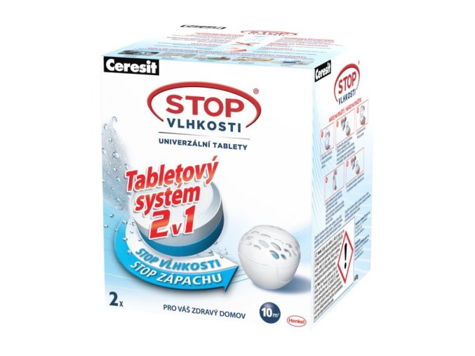 Ceresit Stop Vlhkosti PEARL náhradní tablety 3v1 2x300 g neutrální