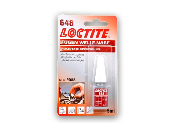 Loctite 648 - 5 ml upevňovač spojů VP