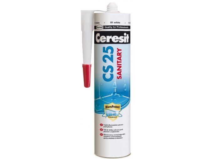 Ceresit CS 25 - 280 ml silikon sanitár cementgrey