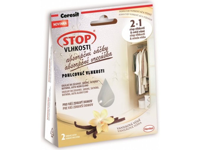 Ceresit Stop Vlhkosti - absorpční sáčky 2 x 50 g vanilka