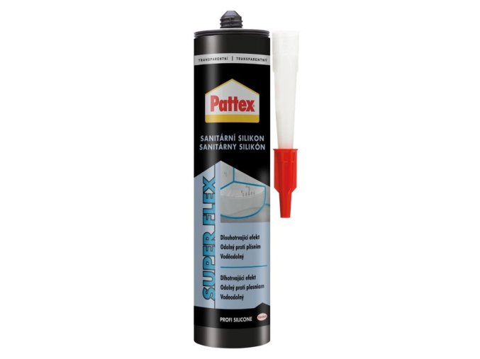 Pattex Sanitární silikon - 280 ml transparentní