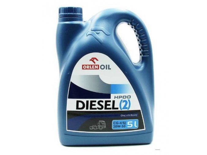 Orlen Diesel 2 HPDO CG-4/SJ 15W-40 - 5 L motorový olej ( Mogul Diesel DT 15W-40 )