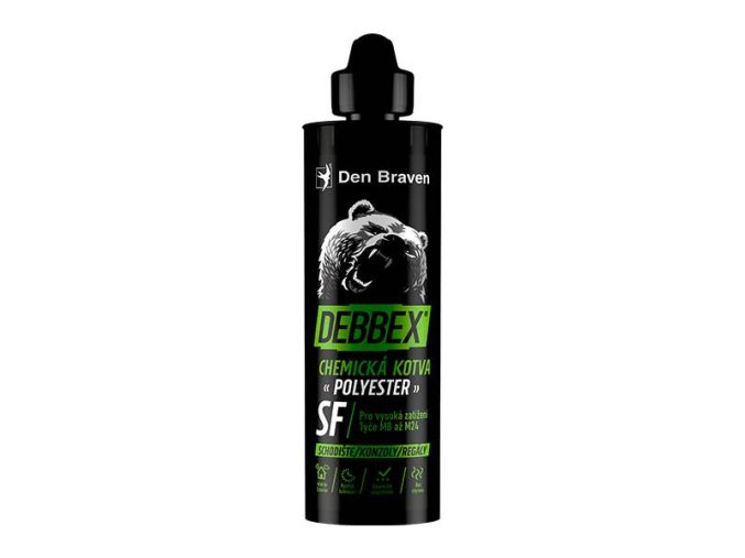 Den Braven Chemická kotva bez styrenu POLYESTER SF - 380 ml šedá, kartuše _74012BD