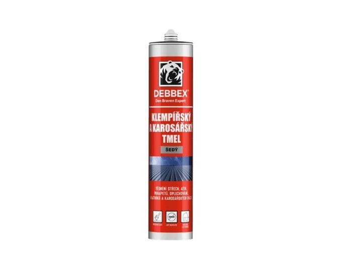 Debbex Klempířský a karosářský tmel - 280 ml šedá, kartuše