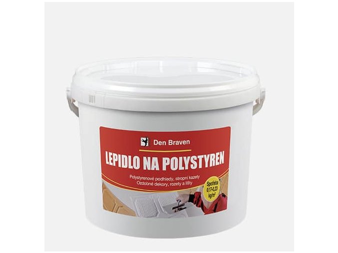 Den Braven Lepidlo na polystyren - 3 kg bílá, kbelík _50906BD
