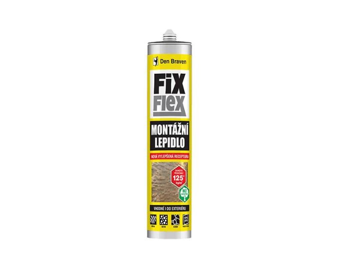 Den Braven Montážní lepidlo FIX FLEX - 280 ml bílá, kartuše _50408FF