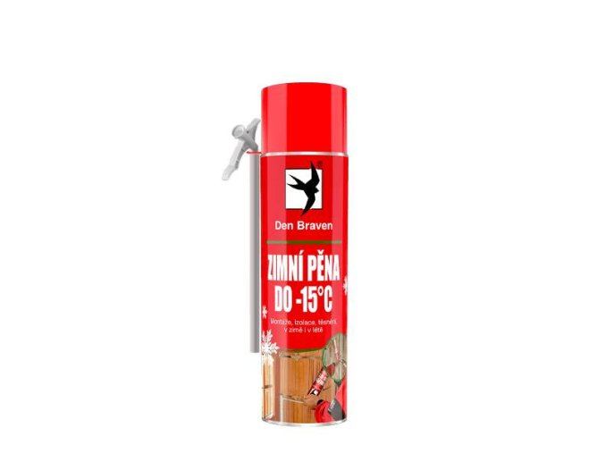 Den Braven Montážní pěna, Zimní do -15C - 500 ml zelená, trubičková (zimní) _40322RL
