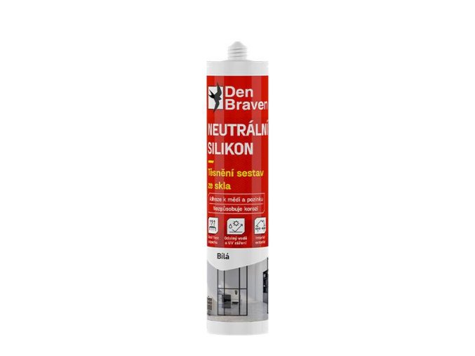 Den Braven Neutrální silikon - 280 ml bílá, kartuše _30602RL