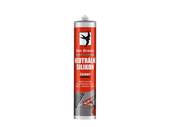 Den Braven Neutrální silikon - 280 ml černá, kartuše _30605RL