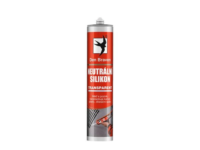 Den Braven Neutrální silikon - 280 ml transparentní, kartuše _30601RL