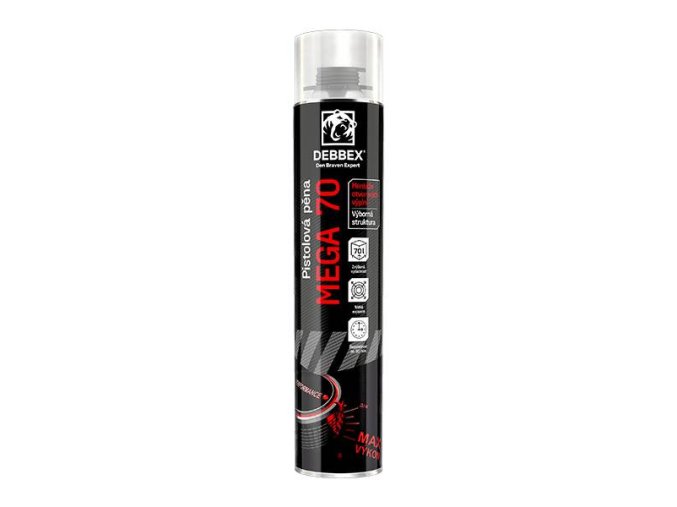 Debbex Pistolová pěna MEGA 70 - 870 ml žlutá _40221MG