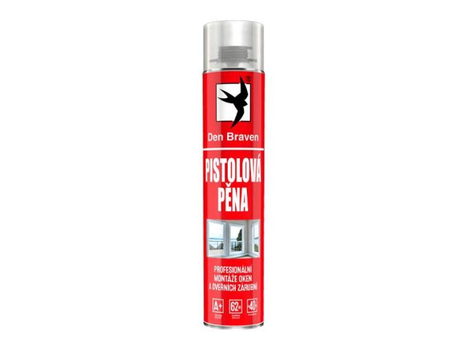 Den Braven Pistolová pěna, do -15C - 750 ml žlutá, červená _40220RLT