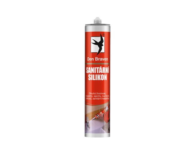Den Braven Sanitární silikon - 280 ml černá, kartuše _30215RL