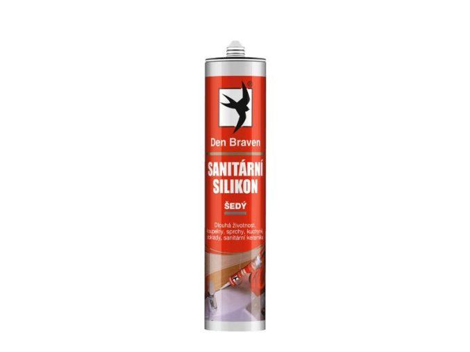 Debbex Sanitární silikon - 280 ml šedá, kartuše